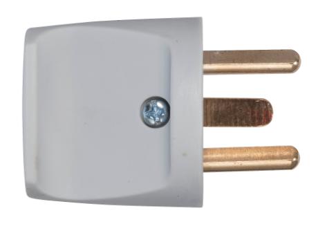 [182032] EDB stikprop rund m/jord grå 230V 16A