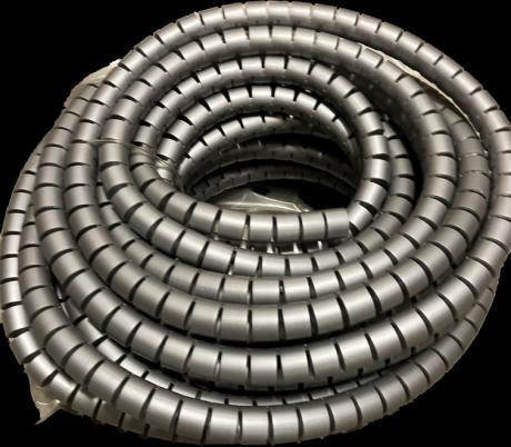 [183704] Spiral kabel ordner 20m  dia  25mm Sølv