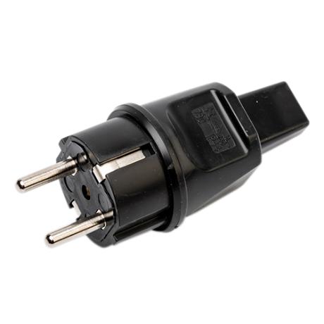 [373565] Gummistikprop f/fladkabel 250V 10/16A