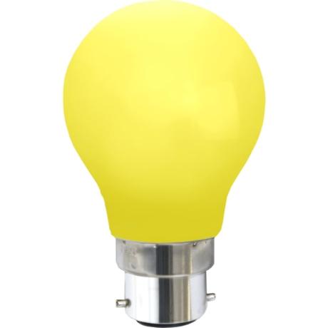 [444750] Gul udendørs Ø55 IP20 LED B22 1W 360°