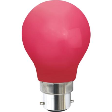 [444752] Rød udendørs Ø55 IP20 LED B22 1W 360°