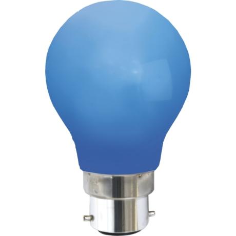 [444753] Blå udendørs Ø55 IP20 LED B22 1W 360°