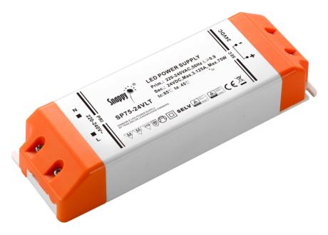 [451183] LED driver 24V DC 75W dæmpbar 170x57x31mm