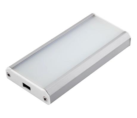 [451310] DIOLUX CAB alu skabsarmatur m/IR 0,8W 40lm batteri