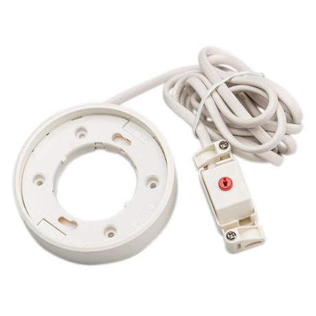 [451620] GX53 sokkel hvid m/ 2m ledning 2x0,75