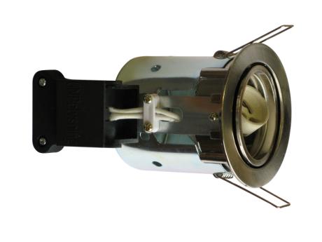 [451942] DIOSPOT GU10 blank børstet stål rund max 5W LED