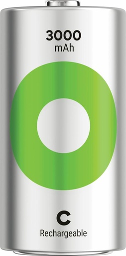 [501157] GP Recyko C-batteri 3000mAh, 2-pak