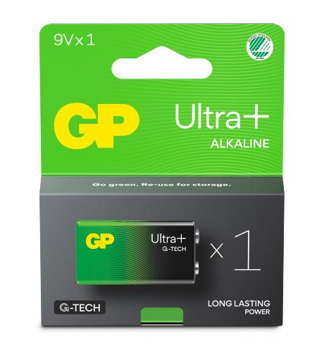 [504705] GP Ultra Plus Alkaline 9V batt. 6LF22 1-pak