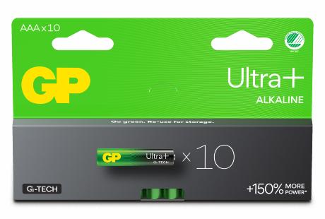 [504711] GP Ultra Plus Alkaline AAA/LR03 batteri 10-pak