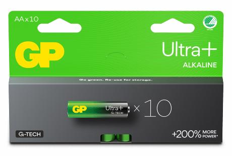 [504712] GP Ultra Plus Alkaline AA/LR06 batteri 10-pak
