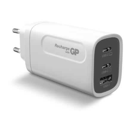 [505727] GP Stikkontakt opladeadaptor USB og 2xUSB-C 65W
