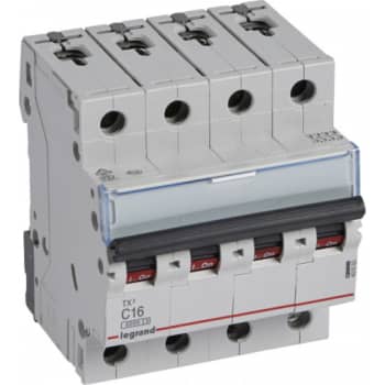 [3922400772] TX3 MCB automatsikring C16 4pol 4M 6000/6KA