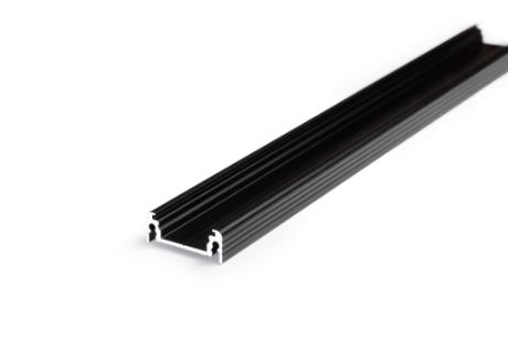 [510870] DIOFLEX Alu profil SURFACE14 EF/TY 1m 24x9mm sort