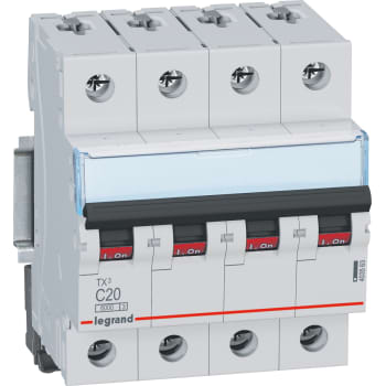 [3922400785] TX3 MCB automatsikring C20 4pol 4M 6000/6KA