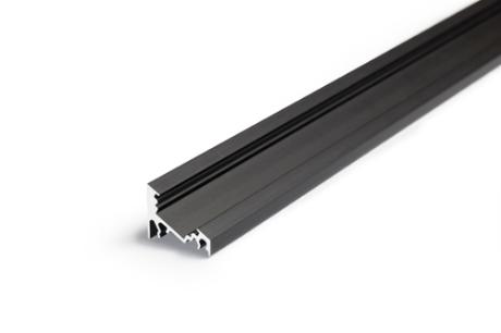 [510916] DIOFLEX Alu profil CORNER10 BC/UX 2m 20x16mm sort