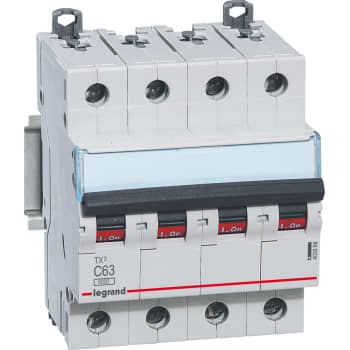 [3922400837] TX3 MCB automatsikring C63 4pol 4M 6000/6KA