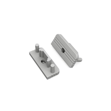 [511088] DIOFLEX endestk. SURFACE10 gen2 med hul hvid 2 stk