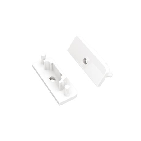 [511092] DIOFLEX endestk. SURFACE14 gen2 med hul hvid 2 stk