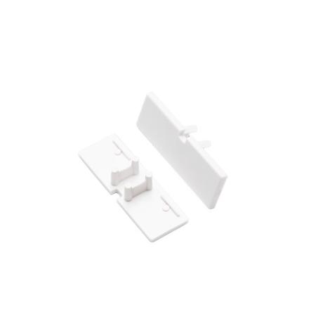 [511182] DIOFLEX endestykke BACK10 med hul hvid 2 stk