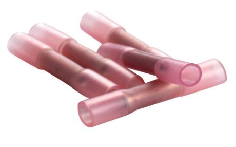 [634010] Krympebare samler - rød 100 stk 0,5-1,5mm2