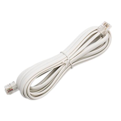 [653468] Telefonledning RJ11 3m hvid