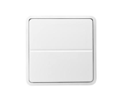 [656726] Zigbee 2 tryk batteriløs t/FUGA hvid