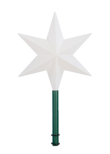 [670050] Topstjerne Ø30cm hvid