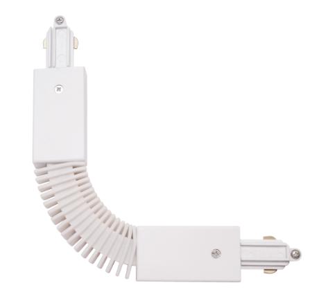[672104] DIOTRACK 1-F flexibel vinkel hvid