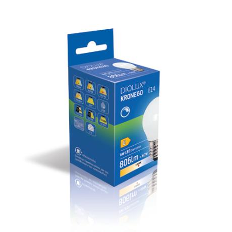 [784231] DIOLUX KRONE60 6W 930 E27 806lm dæmpbar