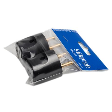 [793013] Stikprop rund  u/jord sort 2stk GN-pak