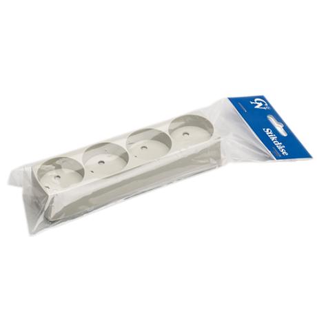 [793292] 4-stikdåse m/jord grå GN-pak