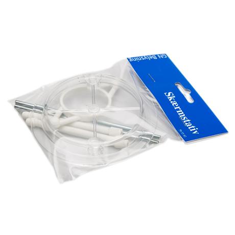 [793592] Skærmstativ plast 40mm hvid GN-pak