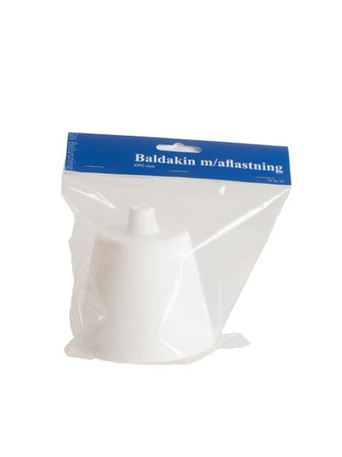[793610] Baldakin m/aflastning Ø92mm hvid