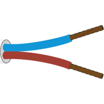 [3032302388] Plastkappeledning PKA H05VV-F 2X1 Sort Rg100