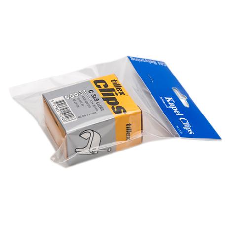 [793735] Kabelclips 3x5 natur 100 stk flad ledning GN-pak