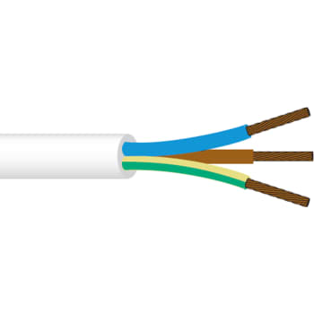 [3032302511] Plastkappeledning PKAJ H05VV-F 3G1,5 Hvid Rg50