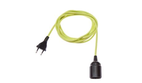 [813411] DANLAMP 3m tekstilkabel E27, lime