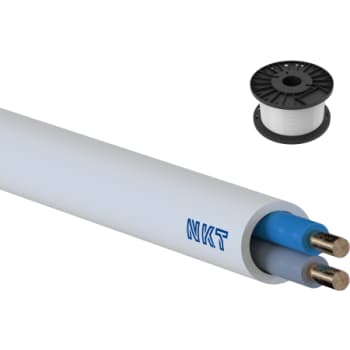 [3033202791] Brandsikkert Kabel NOBURN EQQXB Xtra 1x2x1,0 Hvid Spole 100
