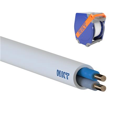 [3033202979] Brandsikkert Kabel NOBURN EQQXB Xtra 1x2x1,0 Hvid Qaddy 1000