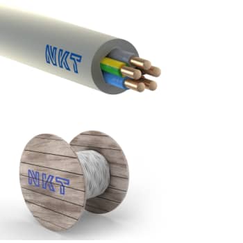 [3033778212] Installationskabel NOIKLX 90° 5G4 Lysegrå AFM