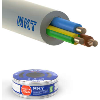 [3033778597] Installationskabel NOIKLX 90° 3G2,5 Lysegrå R100