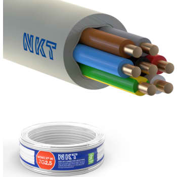 [3033779282] Installationskabel NOIKLX 90° 7G2,5 Lysegrå R50