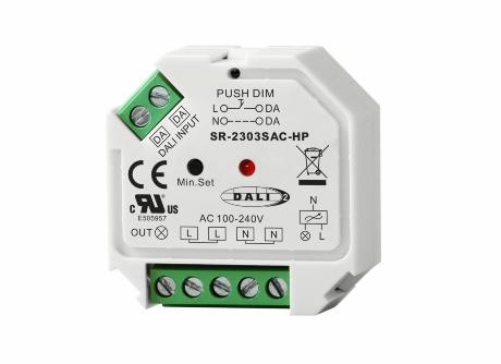 [906050] DIODIM Dali-2/push-dim dæmper (bagkant) 400W 230V