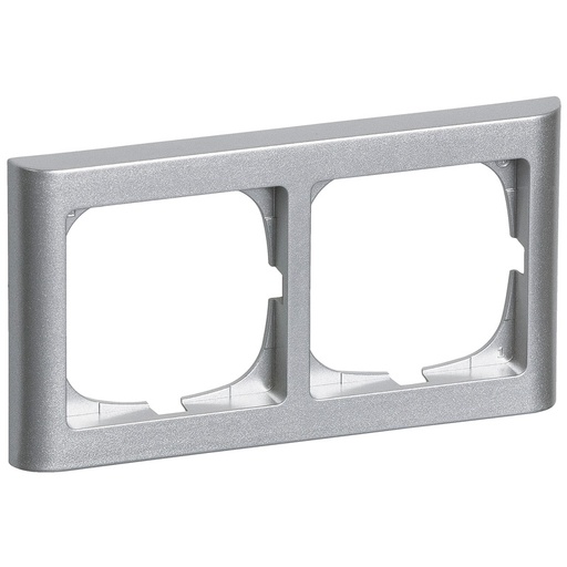 [1017042335] LK Fuga ramme Softline 63 2m vandret - stålmetallic