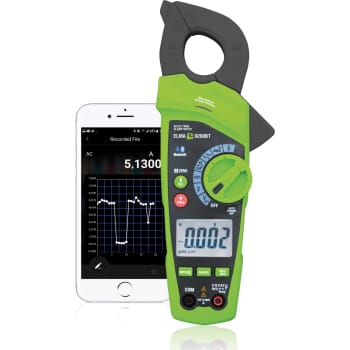 [6398215051] Elma 9200BT Sand RMS AC/DC tangamperemeter med Bluetooth Gratis APP og indbygget LED lommelygte