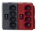 [1026001011] BUSKONNEKTOR (50 stk.) sort/rød