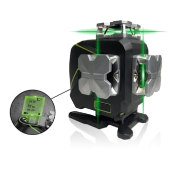 [6398677084] Elma Laser x360-4 med 4 stk. 360  grønne linjer for ekstra synlighed