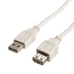 [7886221695] USB 2.0 kabel A-A. han/hun hvid 3,0m