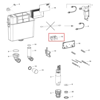 [609851795] MEPA Konsol for løftemekanisme