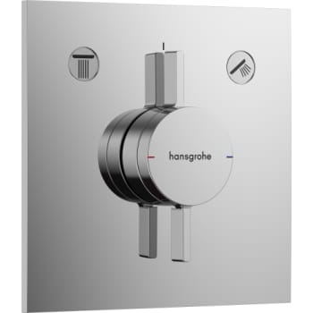 [727330804] HANSGROHE DuoTurn Brusearmatur 155x155mm indb 2udtag metal/kunst